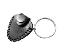 Gatuida Porte-médiator de Guitare Noir Souple et Imperméable, Étui de Rangement Compact pour Médiators, Porte-clés Léger et Solide, Accessoire Pratique pour Guitare et Ukulélé, Protection