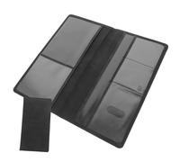 Gatuida Porte-permis de Conduire Réutilisable et Résistant en PU Noir Pochette Fine et Moderne pour Cartes Grises et Assurances, Usage Quotidien Voyage