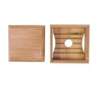 Gatuida Porte-Savon Bambou Naturel Porte-Savon Compact Support de Savon Hygiénique pour Salle de Bain Rangement Savon Écologique Bois Original