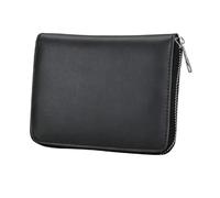 Gatuida Portefeuille RFID Multifonction en Cuir de Vache Noir, Étui à Passeport Fin Grosse Capacité pour Hommes et Femmes, Bureau et Présents de Noël