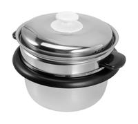 Gatuida Pot Intérieur Antiadhérent pour Cuiseur à Riz avec Panier Vapeur et Couvercle Marmite de Cuisson Électrique Épaisse Accessoire Remplaçable pour Cuiseur Riz Multifonction