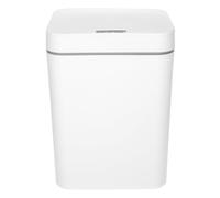 Gatuida Poubelle Intelligente à Capteur sans Contact 16 L Blanche, Rechargeable Usb, Grosse Capacité, Économie D'énergie, la Cuisine Salle de Bain Bureau, Poubelle de Recharge