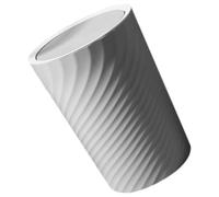 Gatuida Poubelle Ménagère Pivotante en Plastique 10L avec Couvercle Basculant Gris Corbeille à Papier Compacte pour Salle de Bain la Cuisine et Bureau Accessoire Pratique pour Maison