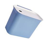 Gatuida Poubelle Murale Suspendue Compacte PP Résistant pour Cuisine et Salle de Bain Design Gain de Place Surface Lisse sans Bavure Bleu