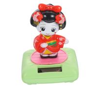 Gatuida Poupée Kimono Solaire Danseuse à Tête Branlante Décoration Auto et Bureau Résistante et Automatique sous Lumière Petite Figurine Adorable pour Intérieur Voiture et Maison