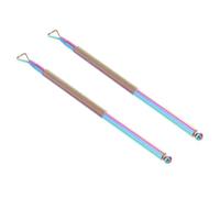 Gatuida Poussoir à Ongles Et Grattoir Pour Vernis Gel 2 Pièces Acier Inoxydable Compact Outil Repousse-cuticules Pour Manucure Professionnelle Et Usage Domestique