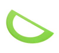 Gatuida Présent Rentrée Règle Géométrique en Plastique Vert Clair pour Aveugles, Rapporteur Semi-circulaire Polyvalent Améliorant L'efficacité D'apprentissage pour Élèves Malvoyants