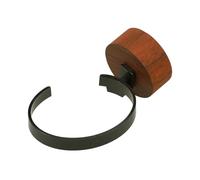 Gatuida Présentoir Montre Acrylique C Anneau avec Base Bois Noyer Noir Support Organisateur Élégant pour Montres et Bracelets Rangement Stable et Moderne pour Dresser et Magasins