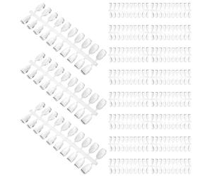 Gatuida Présentoir Transparent 200 Pièces pour Manucure Professionnelle, Palette D’échantillons D’ongles Solides Haute Transparence, Outil de Contraste Couleur pour Nail Art Salon,