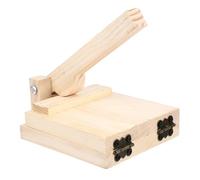 Gatuida Presse à Dumplings Manuel Bois Naturel Moule à Pâte Pratique pour Aplatisseur de Pâte Outil Réutilisable pour Boulette et Ravioli Accessoire Cuisine Facile à Nettoyer