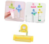 Gatuida Presseur de Dentifrice Réutilisable avec Support Mural et Ventouse Enrouleur Pratique pour Salle de Bain et