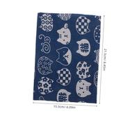 Gatuida Protection Tissu Ethnique Bleu pour Bible et Carnet Housse Souple et Élégante pour Amateurs de Lecture