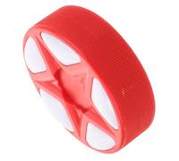 Gatuida Puck de Hockey de Intérieur Rouge Aux Officielles Résistant pour Entraînement et Matchs Terrain Sec