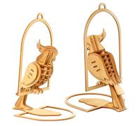 Gatuida Puzzle 3D en Bois à Assembler pour Garçon et Filles, Modèle Perroquet en Bois D’érable Poli, Créatif Éducatif pour Garçon, Kit Puzzle 3D D’Oiseau, Loisirs Manuels et Développement