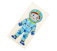 Gatuida Puzzle Bois Astronaute pour Garçon Fille et Tout-Petits Jeu Éducatif Interactif pour Développement Cognitif et Famille