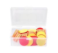 Gatuida PVC Jetons de Comptage Rouge Ronds 100 Pièces | Faciles à Nettoyer, Imperméables, Couleur Vive, Usage Familial, Loisirs, Lot Adapté aux Activités de Comptage