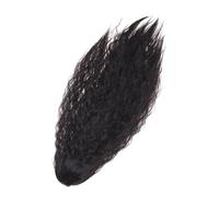 Gatuida Queue de Cheval Bouclée Longue avec Clip Perruque Synthétique Résistante à Haute Température Postiche Ondulé pour Femme Style Vintage et Volumineux Noir Naturel