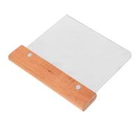Gatuida Racloir à Pâte en Acier Inoxydable et Bois de Hêtre Coupe-Pâte Multifonction pour Pâtisserie Cuisine Outil de Découpe Manuel Pizza et Préparation Culinaire