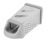 Gatuida Râpe Multifonctionnelle en Acier Inoxydable Petite Taille, 4 Faces pour Légumes et Fromage, Poignée Antidérapante, Coupe-légumes Manuel Cuisine, Ustensile Inox Professionnel,