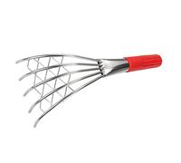 Gatuida Râteau à Coquillages de Plage Robuste avec Manche Griffes Pointues pour Creuser Sable et Terre Outil et Portable pour Ramassage Palourdes et Huîtres