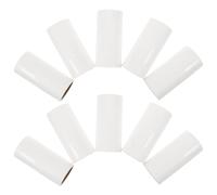 Gatuida Recharge Adhésive pour Rouleau Anti-Peluches Blanc 10pcs 600 Feuilles en Papier Mini pour Enlever Poils d'animaux sur Vêtements et Animaux en Voyage