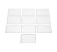 Gatuida Règle du Nombre D’Or 10 Pièces pour Artistes - de Composition Géométrique Outils de Mesure Précis pour Dessin Peinture et Photographie Échelle Proportionnelle pour Mise en Page