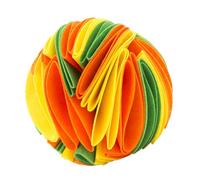 Gatuida Renifler pour Chiens Alimentaire Lenteur pour Animaux Molarité Feutre Éducatif pour Chiots Jaune Orange et Vert