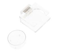 Gatuida Reptile Feeders Transparent Food Dish with Magnet for Amphibians and Reptiles Plastic Feeding Box for Gecko Lizard Turtle Easy to Clean