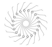 Gatuida Ressorts De Remplacement pour Sécateurs à Main Petit Format en Acier Inoxydable 20 Pièces Usage Jardinage Élagueur Ressorts Courbés Gauche Et Droite