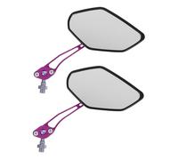 Gatuida Rétroviseurs Aluminium avec Design Flamme Angle Réglable pour Scooter et Électrique Miroir Arrière et Large Vision de Remplacement
