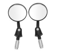 Gatuida Rétroviseurs Latéraux De Moto Vintage 2 Pièces à Filetage Ajustables En Aluminium Rond, Accessoires Compatibles Scooter Pour Conduite Sécurisée En Ville Et Campagne