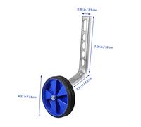 Gatuida Roues Entraînement Garçon Fille Bleu Roues Stabilisatrices Universelles Auxiliaires Durables Accessoire Facile à Installer pour Stabilité Garçon Fille