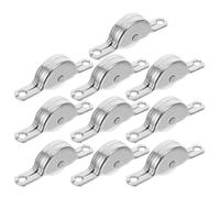 Gatuida Roulettes Plastiques pour Portes Coulissantes 10 Pcs, Roues pour Fenêtres et Placards, Accessoires de Rail Solide, Poulies Résistantes pour Portes de Bois et Fenêtres Coulissantes