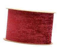 Gatuida Ruban D’Emballage 5 M en Suédine Bicolore Rouge Foncé Ruban pour Fleurs Fraîches et Loisirs Créatifs Accessoire Décoratif pour Présents Fêtes et Bricolage