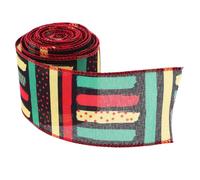 Gatuida Ruban de Fête Mois de L'histoire des Noirs, Ruban en Polyester de 63 Mm de Large X 4,5 M, Décoration Polyvalente pour Juneteenth, Embellissement de Table et Projets Créatifs