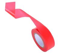 Gatuida Ruban de Marquage Fluorescent Rouge Non Adhésif en Polyester, 2,5cm X 30m, Haute Visibilité et Étanche pour Délimitation de Zones Dangereuses en Intérieur