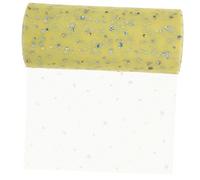 Gatuida Ruban Tulle Déco Pailleté Bobine Yards Tissu Organza pour Fêtes Mariage Diy