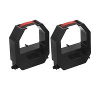 Gatuida Rubans de Remplacement Noirs Grosse Capacité Lot de 2 pour Compatibles Universellement en Plastique Imprimante de Pointeuse pour Gestion Bureau