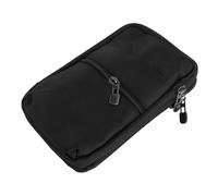 Gatuida Sac Bandoulière Étanche pour Téléphone Portable Noir Pochette pour Voyage avec Fermeture Éclair Sécurisée Porte Passeport Unisexe et Résistant