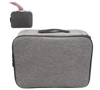 Gatuida Sac de Rangement Documents Verrouillable à Combinaison Organisateur Portable Multi-compartiments Capacité Spacieuse Oxford Protège Passeports et Fichiers Importants Bureau et