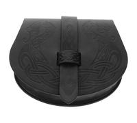 Gatuida Sacoche Ceinture Viking Médiévale PU Vintage pour Cosplay Pirate Renaissance Sac Portable Léger pour Fête et Déguisement Bateau Viking