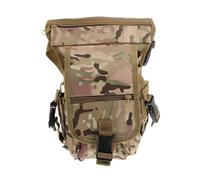 Gatuida Sacoche De Jambe Imperméable Camouflage Militaire 30x16x15 Cm En Nylon Résistant Multifonction Bandelette Auto-agrippante Réglable Pour Randonnée Camping Outdoor