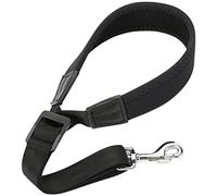 Gatuida Sangle de Cou Saxophone Cuir Réglable Harnais Confortable pour Sax Alto et Soprano Crochet Métallique Robuste Noir