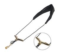 Gatuida Sangle de Saxophone Cuir Microfibre Rembourrée avec Crochet Métallique Harnais Épaule Réglable pour Saxophone Alto Ténor Soprano Confort Fatigue pour Musiciens