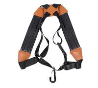 Gatuida Sangle Saxophone Double Épaule Réglable avec Harnais Noir Bandoulière Rembourrée Soulageant la Pression Du Cou Pratique et Confortable pour Sax Alto Ténor Soprano