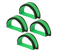 Gatuida Sangles de Pédales de Vélo Réglables en Nylon Résistant Cale-Pieds Antidérapants Verts pour Pignon Fixe VTT et Vélo de Route Lot de 2 Set de Paires pour Maintien Sécurisé et
