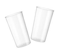 Gatuida Seaux à Fleurs Transparents en Pet, Lot De 2 Petits Seaux Ronds 12 Cm, Seau De Fleuriste Solide Anti-Chute, pour Arrangements Floraux Et Décoration Intérieure