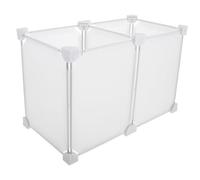 Gatuida Séparateur D'organisateur De Congélateur Et Réfrigérateur En Plastique Solide, Cloison De Rangement 2 Compartiments 19x36x24 Cm, Accessoire Pratique Pour Classement Congélateur Et Frigo