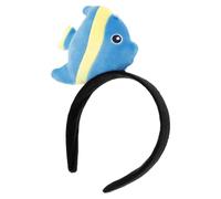 Gatuida Serrage-Tête Poisson Tropical en Peluche Bleu Accessoire Poisson Mignon pour Déguisement et Photographie Bandeau Cheveux Garçon et Filles Adulte Accessoire Fête Océanique