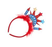 Gatuida Serre-tête Patriotique Forme de Statue Bandeau pour Cheveux pour Fêtes Photos Jour des Élections Journée des Anciens Memorial Day